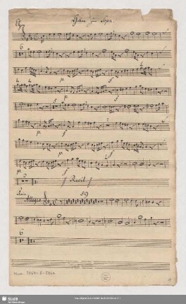 Stimmensatz [Schreiber: Hochmuth, J. G.]