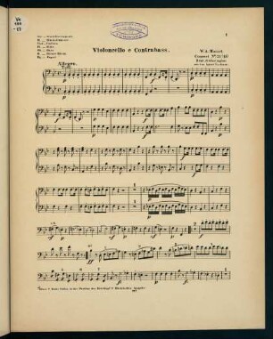 1-12, Violoncello e Contrabass
