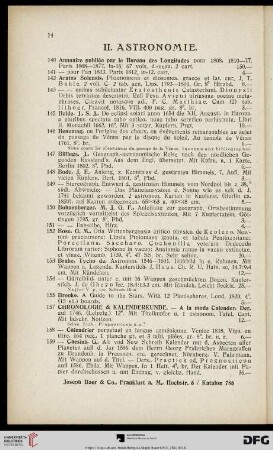 II. Astronomie (Nr. 140-242)