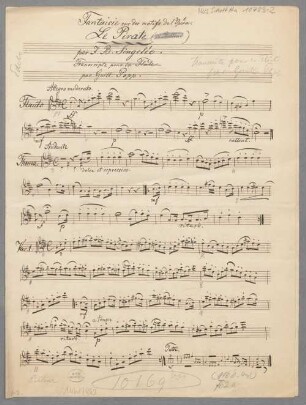 Fantasies, Arr., fl, pf, op. 13 - BSB Mus.Schott.Ha 10783-2