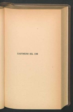 Cautiverio del Oro
