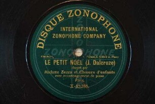 Le petit Noel / (J. Dalcroze)