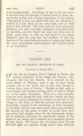 Chapter XXX. The Aru Islands. - Residence in Dobbo