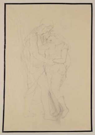 Figurenstudie eines Paares [aus der "geblümten Kassette"]