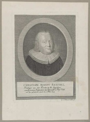 Bildnis des Christoph August Reichel