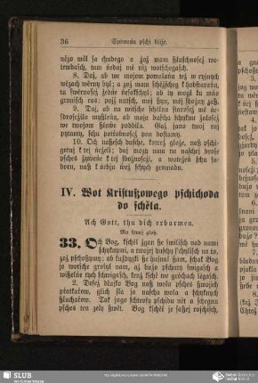 IV. Wot Kristußowego pschichoda do schěła