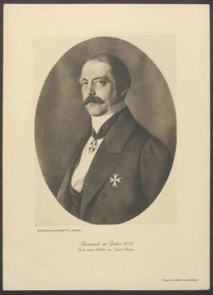 Otto von Bismarck im Jahre 1855
