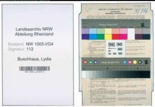 Entnazifizierung Lydia Buschhaus , geb. 02.07.1898 (Kindergaertnerin)