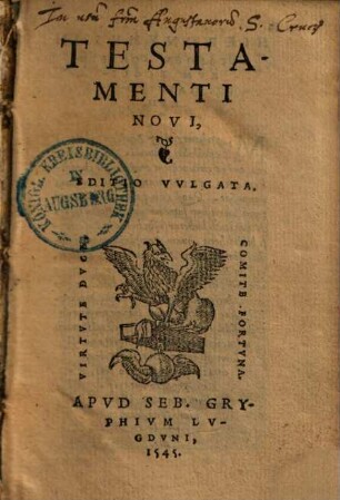 Testamenti novi editio vulgata