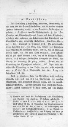 A. Verlassung.