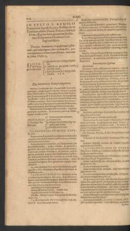 In Festo S. Remigii Francorum Apostoli, 1614 ...