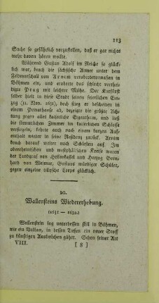 10. Wallensteins Wiedererhebung. (1631 - 1632.)