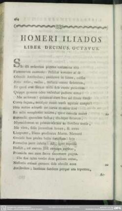 Liber Decimus. Octavus