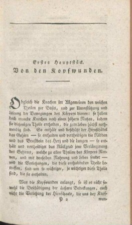 Von der Natur und Heilung der Wunden einzelner Theile. Zweyter Theil.