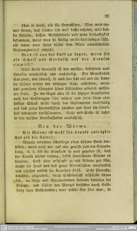 Von der Wärme