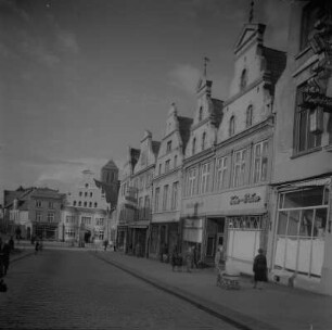 Wismar. Krämerstraße in der historischen Altstadt