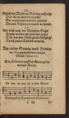 Am ersten Sontag nach Trinitatis ...