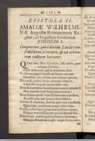 Epistola II.