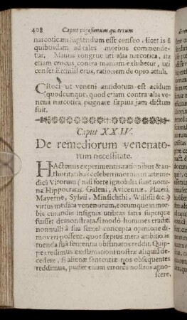 Caput XXIV. De remediorum venenatorum necessitate.