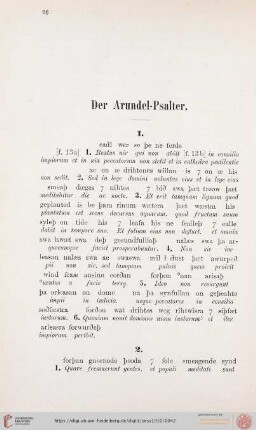 Der Arundel - Psalter