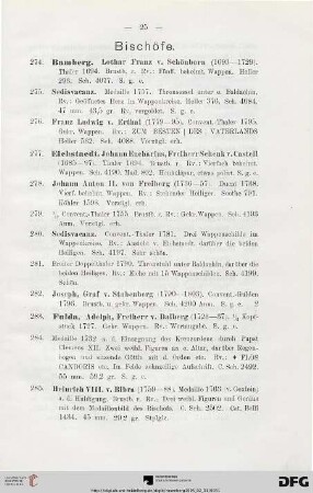 Bischöfe (Nr. 274-317)