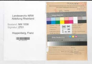 Entnazifizierung Franz Hoppenberg , geb. 19.04.1899 (Beamter)