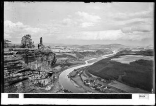 Sächsische Schweiz, Lilienstein mit Kneippkurort Bad Schandau und Großer Winterberg