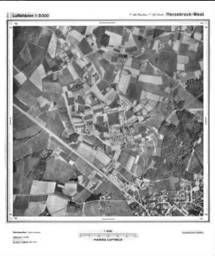 Herzebrock West, Gauß-Krüger-Koordinaten: Rechtswert: 3446, Hochwert: 5750