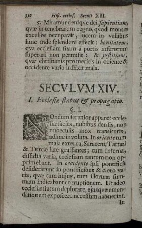 Seculum XIV.