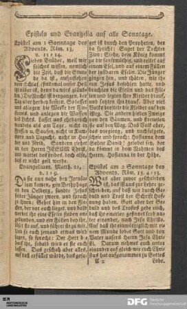 Episteln und Evangelia