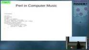 Perl in Computer Music