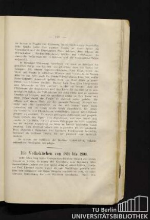 Die Volksküchen von 1891 bis 1900.