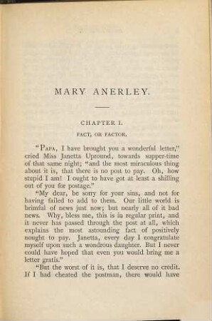 Mary Anerley : a Yorkshire tale, 3