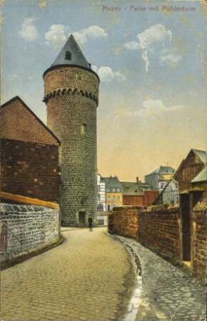 Mayen - Partie mit Mühlenturm