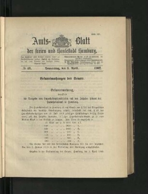 No. 43. 3. April. 1902.