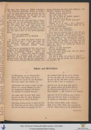 Schein und Wirklichkeit.