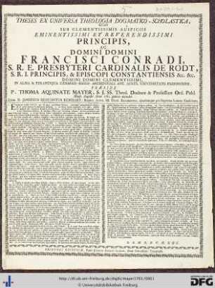 Theses Ex Universa Theologia Dogmatico-Scholastica
