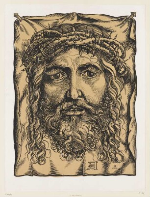 Großer Christuskopf mit Dornenkrone