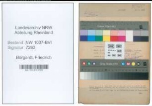 Entnazifizierung Friedrich Borgardt , geb. 02.02.1896 (Buchhalter)