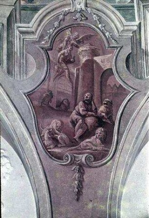 Biblische Szenen mit Bezug auf himmlische Speisung