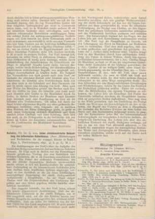 243-244 [Rezension] Rohden, G. von, Ueber christocentrische Behandlung des lutherschen Katechismus