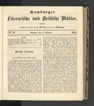 Nummer 16. Montag, den 5. Februar