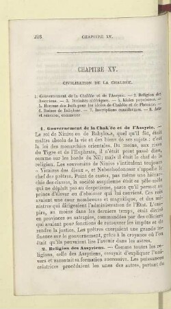 Chapitre XV. Civilisation de la Chaldée