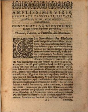 Iubilare carmen in academia Lipsiensi cum ea ... annum secundum centesimum nunc primum celebraret d. IV. M. Dec. a. 1609 accessit ...