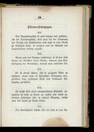 Lebenserfahrungen