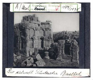 Baalbek: Südwestl. Rundexedra