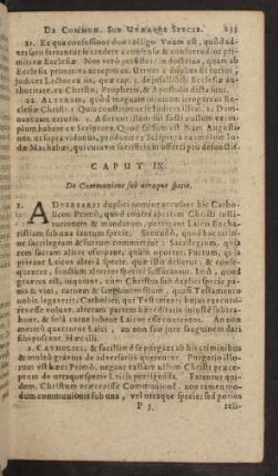 Caput IX. De Communione sub utraque specie.