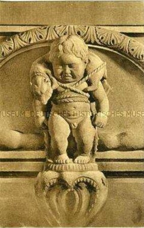 Figur vom Ratskeller des Neuen Rathauses in Dresden