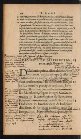 Cap. XXVI. De Distributione ex caußis.