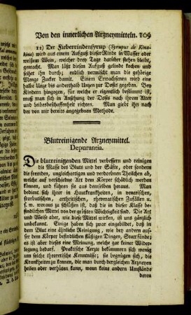 Blutreinigende Arzneymittel